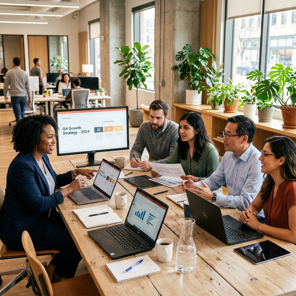 Consultant accompagnant une équipe
